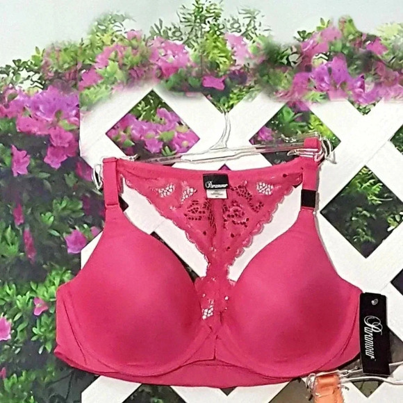 42DDD Paramour 235047 Abbie Front CloseT-Back Bra Pink NWT - Picture 6 of 12